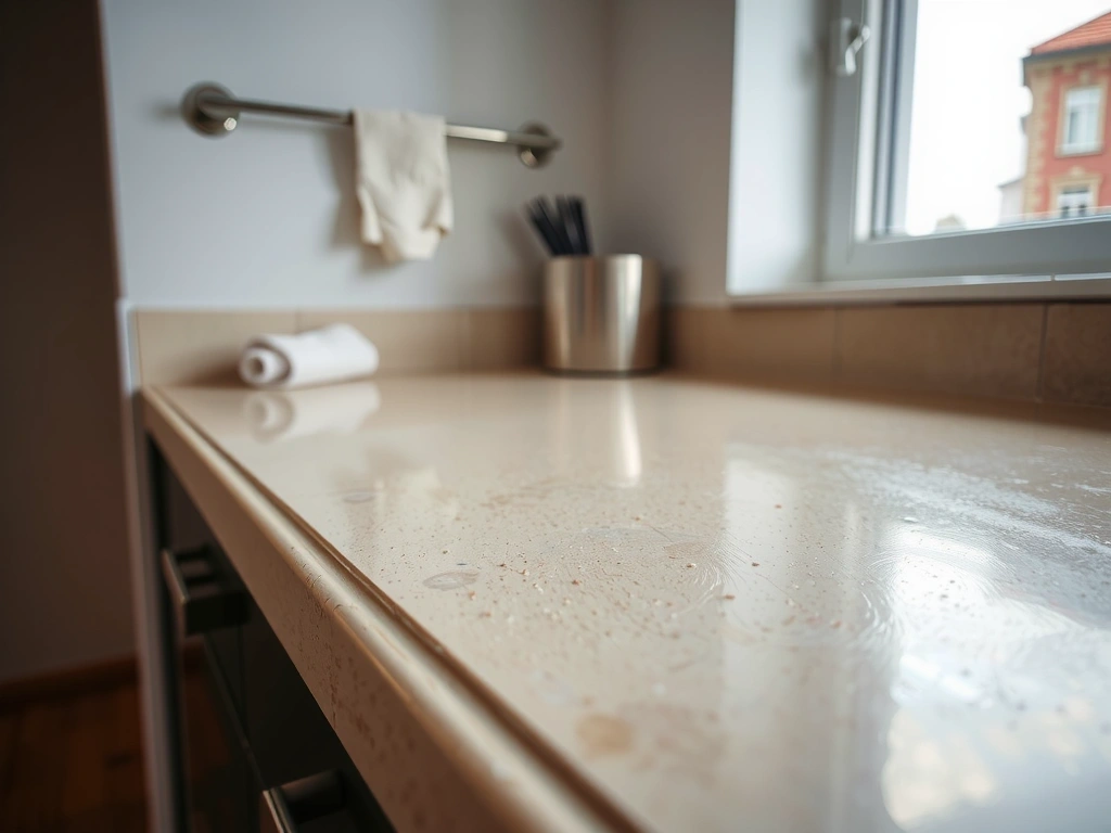 Detail uklizené kuchyňské linky